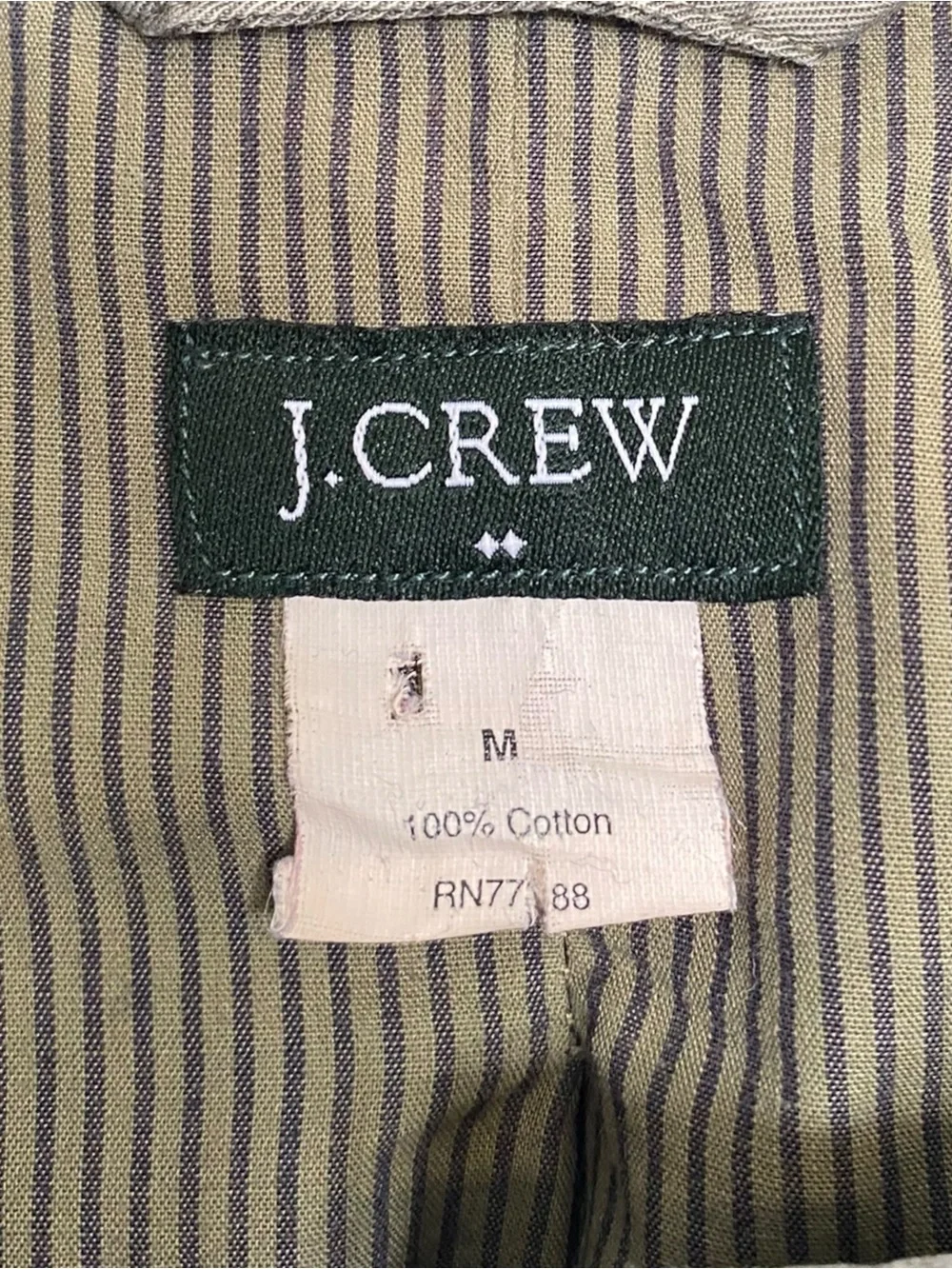 J. Crew Factory Olive Twill Chino Utility Field Jacket Women’s Medium